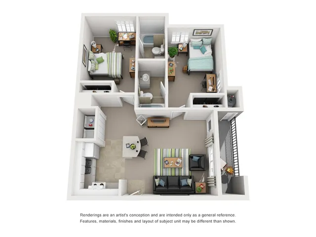 2BR/2BA - Deluxe