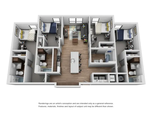 four bedroom apartment in ann arbor