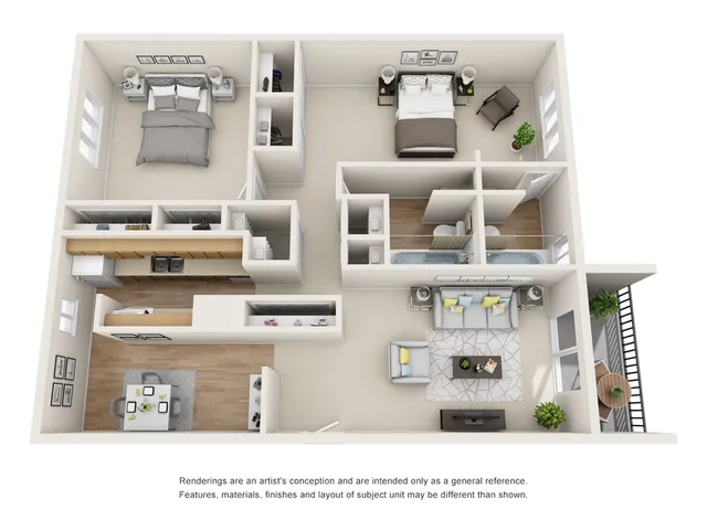 2 bedroom 2 bathroom floor plan in decatur ga