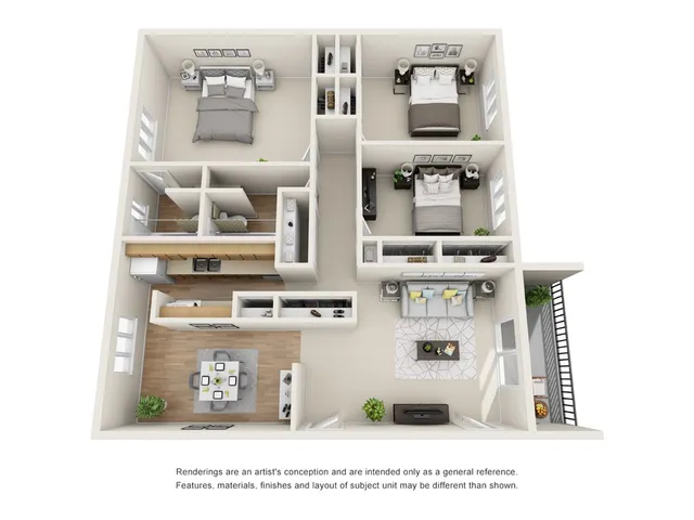 3 bedroom 2 bathroom floor plan in decatur ga
