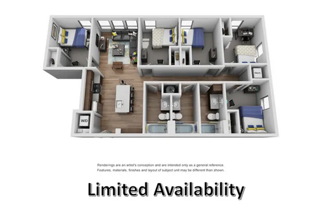 five bathroom apartment in ann arbor