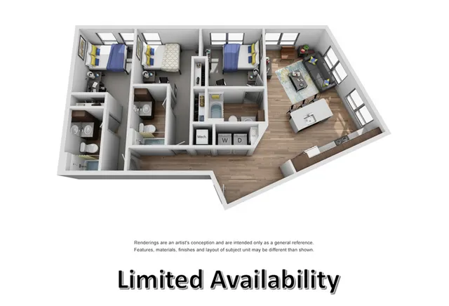 three bedroom apartment in ann arbor