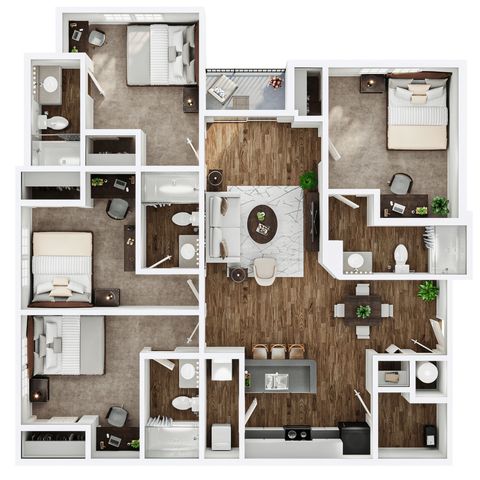 4 bedroom apartment athens ga