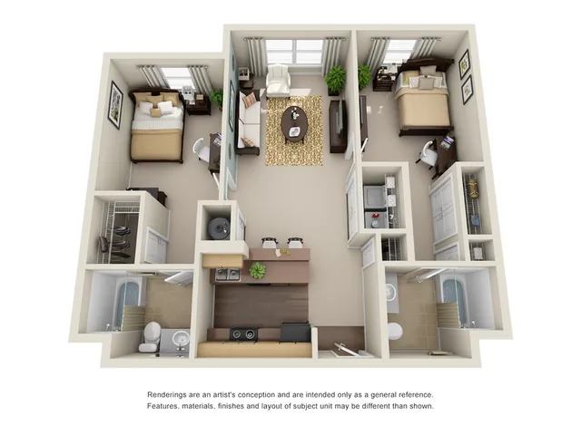 two bedroom apartment in atlanta