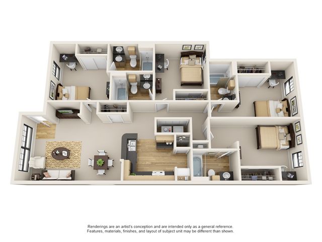 4 bedroom apartment baton rouge