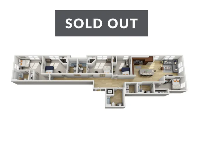 5 bed apartment in tennessee sold out