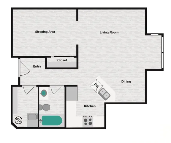 0x1B Floor Plan