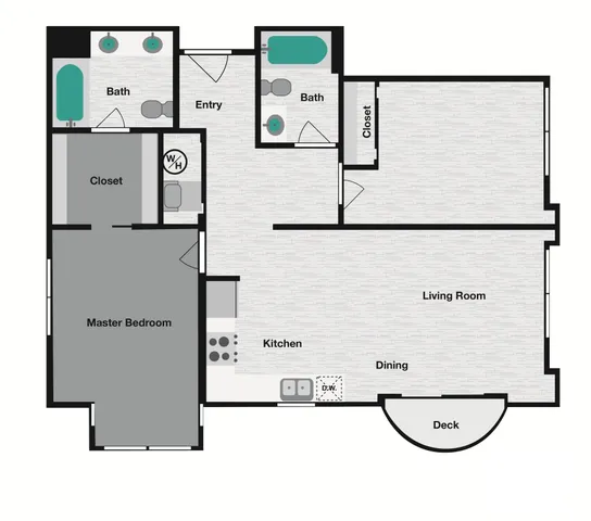 2x2A Floor Plan