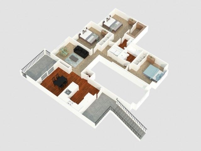 3 bedroom apartment floor plan