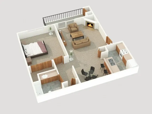 1 bedroom apartment floor plan