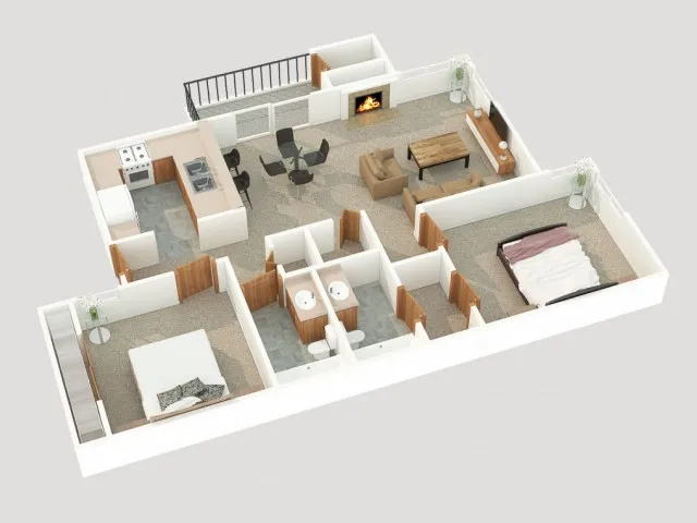 2 bedroom apartment floor plan