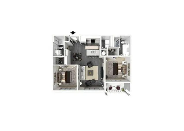 2 Bedroom floor plan