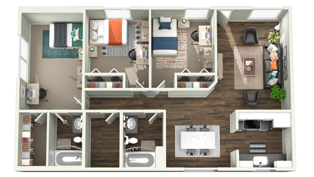 3x2 apartment