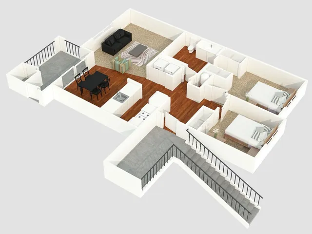 2 bedroom apartment floor plan