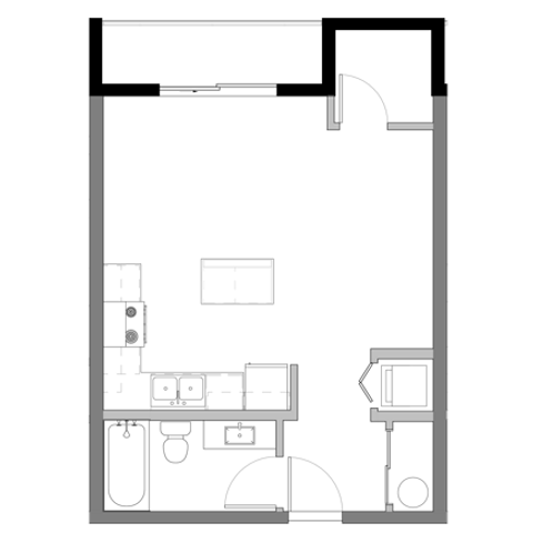 Studio D Floorplan