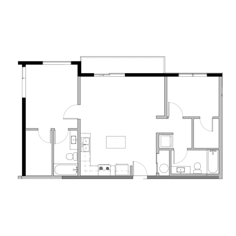 2x2 B Floorplan