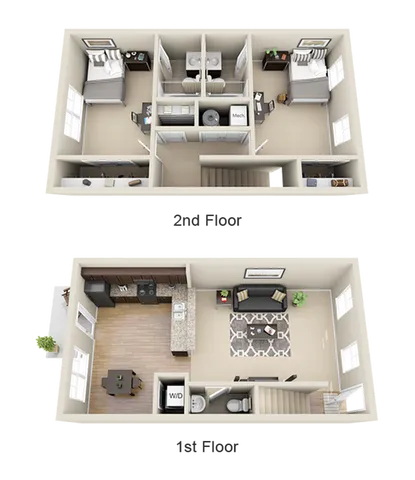 2 bedroom apartment floor plan