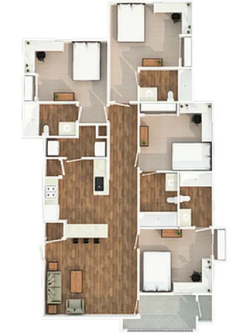 The Zone - Spacious Floorplan