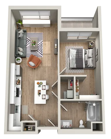 The Current 1 Bedroom Apartment