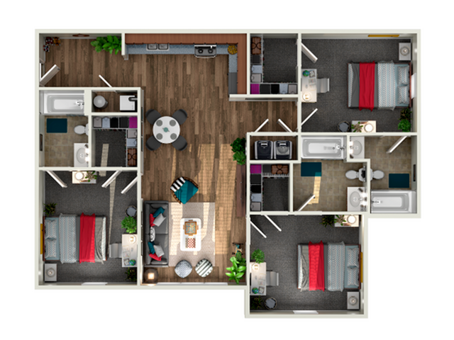 3 Bedroom - 3 Bathroom