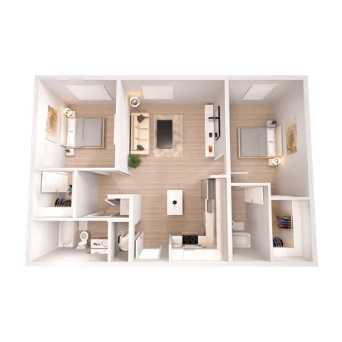 2 Bedroom 2 Bathroom at The Edison