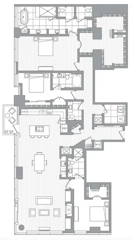 PH04 / 3 Bedroom / 3.5 Bath
