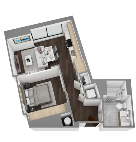 Floor Plan C - 3D