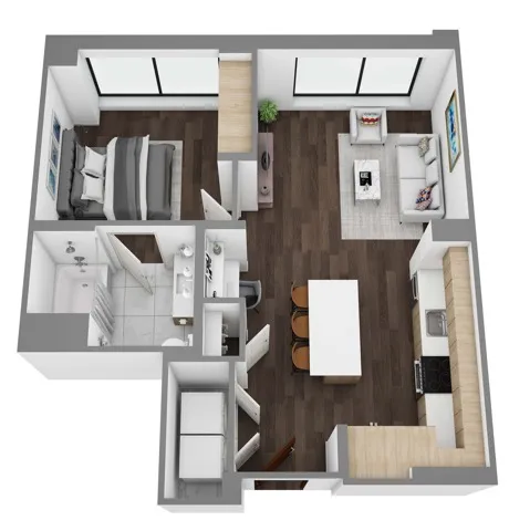 Floor Plan D - 3D