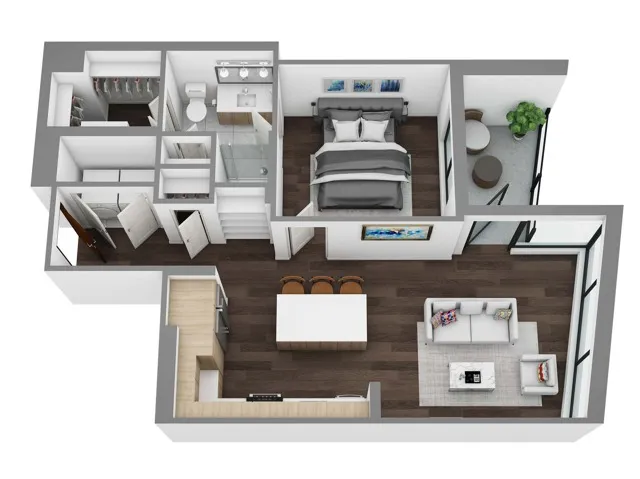Floor Plan G - 3D