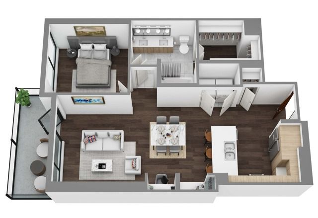 Floor Plan H - 3D