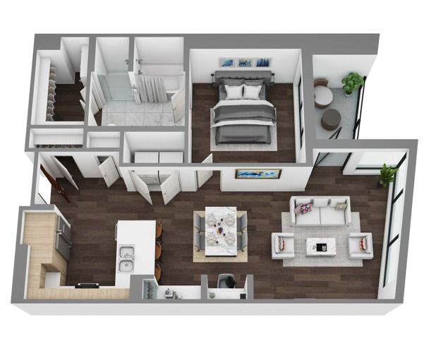Floor Plan I - 3D