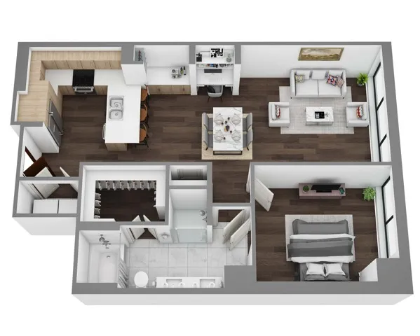 Floor Plan K - 3D