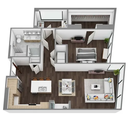 Floor Plan M - 3D