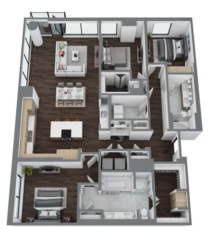 Floor Plan PH05 - 3D