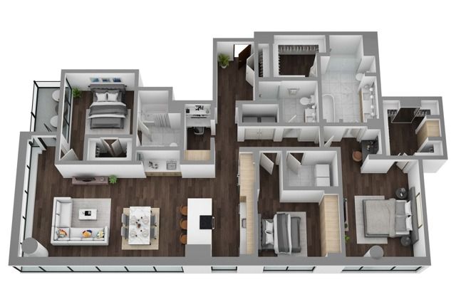 Floor Plan PH07 - 3D