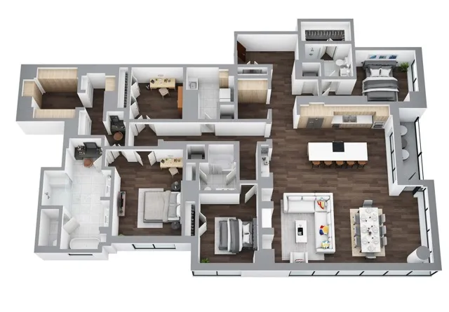 Floor Plan PH09 - 3D