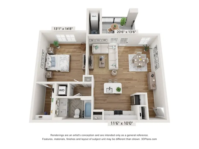 1 bedroom