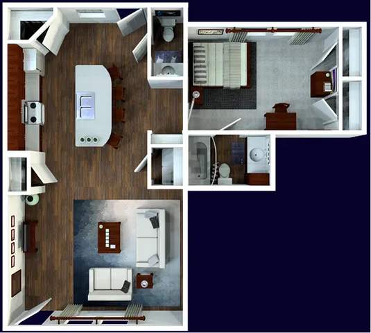 1 bed flat