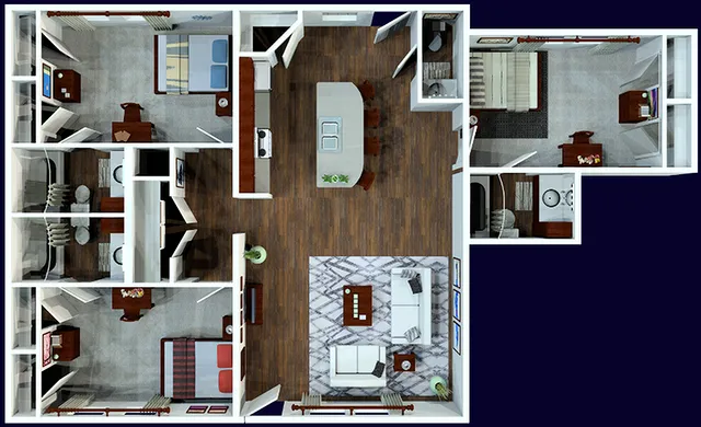 3 bed flat