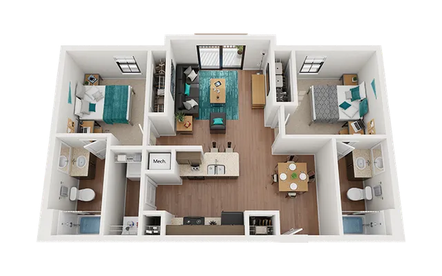 Arba San Marcos 2x2 Frisco Floor Plan