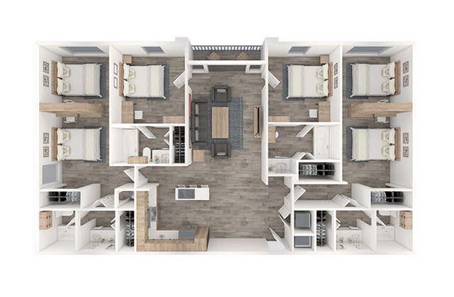 Sparq on Rio Rio Grande 4x4 Floor Plan Image