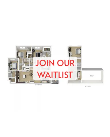 Modern floor plan with spacious living across two levels, featuring three bedrooms, stylish open-concept living area, and an inviting layout. Ideal for contemporary living.
