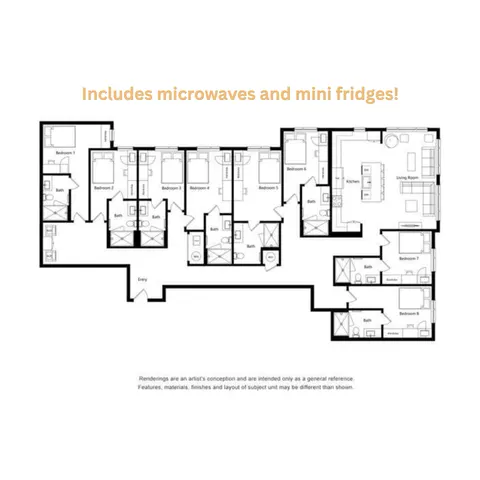 Ufora Gainesville - Multi-Bedroom Floorplan