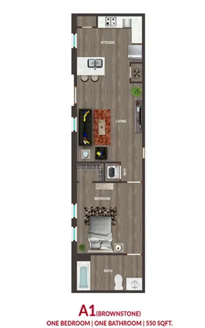 Pointe at Pinhook, The - A1 Floorplan