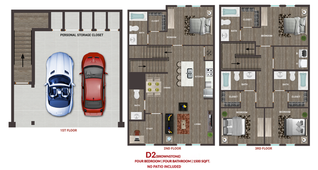 Pointe at Pinhook, The - D2 Floorplan