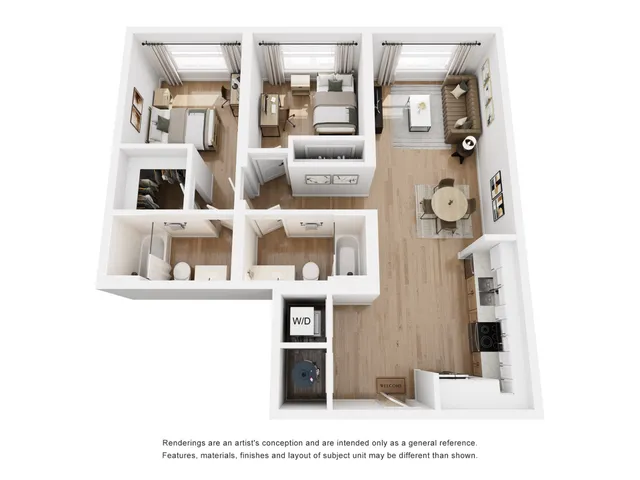 West Forty - Two-Bedroom Floorplan