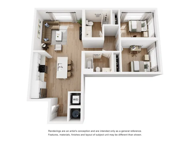West Forty - Two-Bedroom Floorplan