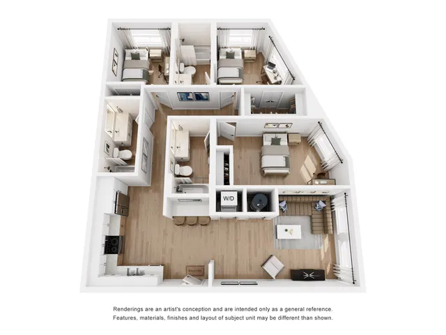West Forty - Three Bedroom Floorplan