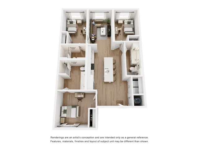 West Forty - Two Bedroom Floorplan