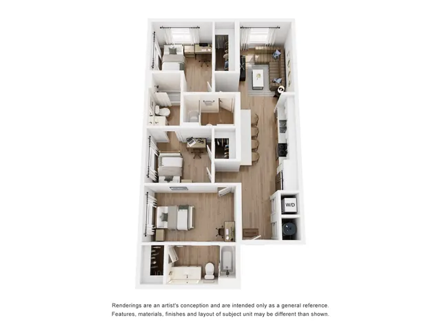 West Forty - Three-Bedroom Floorplan
